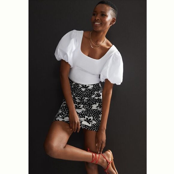 NWT PORRIDGE RUCHED KNIT MINI SKIRT Small - Picture 6 of 12